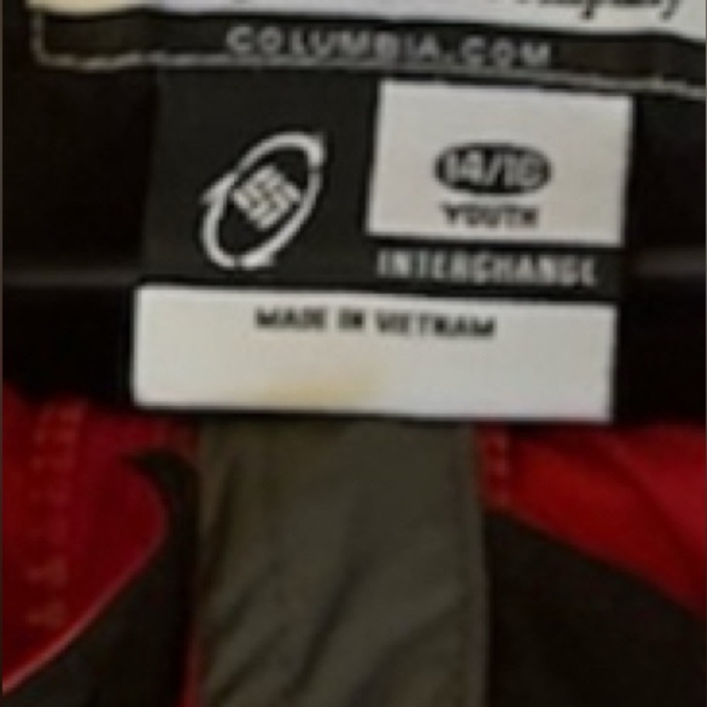 Columbia Red  Hoodie Jacket YOUTH 14 - Picture 3 of 5
